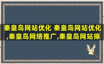 秦皇岛网站优化 秦皇岛网站优化,秦皇岛网络推广,秦皇岛网站排名